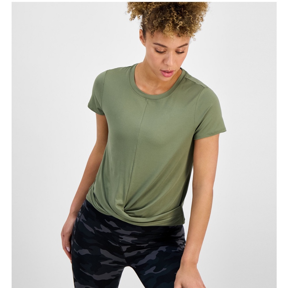 Three Ideology Women's Crop Tops in Teal and Navy